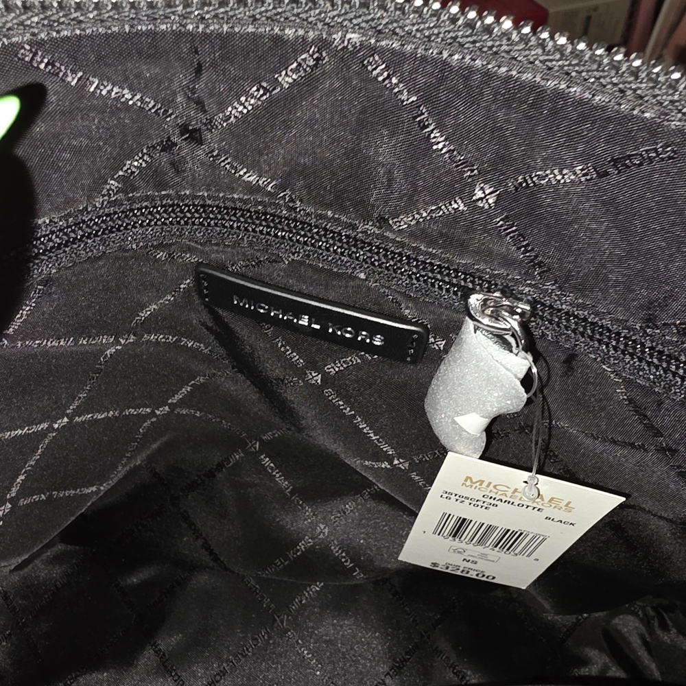 Michael Kors Black Monogram Tote - Picture 3 of 5